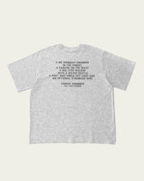a lettering tee, melange grey