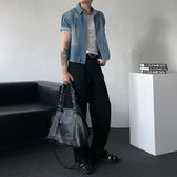 MG323 Pinter Crop Denim Shirt (2 colors)