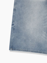 Mer Washed Denim Bermuda Pants