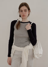 Flower Satin Backpack_White