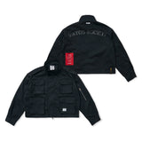 S56 オーバーサイズクロップミリタリージャケット BLACK