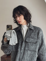Need Mohair Crop Jacket