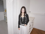 Lily Lace Sleeveless Cardigan Two-Piece Set