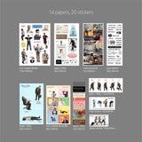 oab busy pack / scrap sticker set
