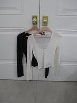 v neck slim t