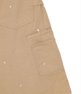 Double Knee Chino 8-Bermuda Pants - Beige