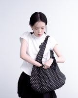 Reversible Dot Tote Bag (Black)