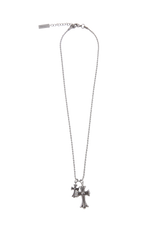 Double side cross necklace