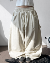 トゥリカーペンターリベットバルーンコットンウォッシュドロングパンツ4カラー