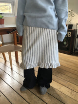 Non-fade low bootcut pants (1color)