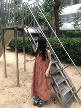 ヒヨコチェックワンピース