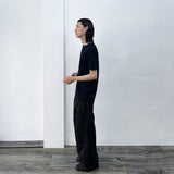 Deep Double-Pleat Wide Trousers