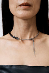 MIX TAIL NECKLACE BLACK