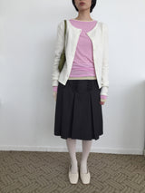 Sage Frill Pintuck Skirt (2color)