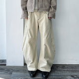 Geometric Panel Rivet Curved pants