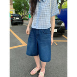 マオ バミューダ デニムパンツ