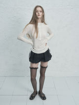 RIVET BUTTON HOODIE TOP