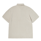 25SS TERRY LOGO EMBO SHORT SLEEVE COLLAR T-SHIRT LIGHT BEIGE