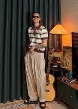 Striped Ribbed Knit 3COLOR