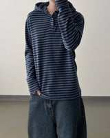 Labeni Striped Brushed Hoodie