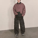 スウィッチパネルチェックシャツ_ブラック