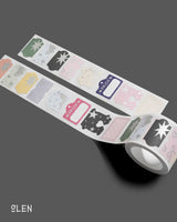 Silver Foil Label Writable Paper Kiss Cut Tape