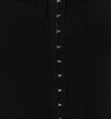 Waffle Hook Top Black