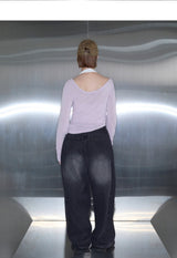 VIOLA ワンショルダーアンバランスシャーリング T (3Color)