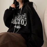 Poemy Lettering Over Hoodie