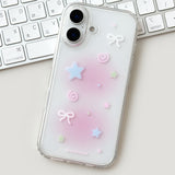 [Gel-hard] スターパーティクルフォンケース (Pink) (only case)