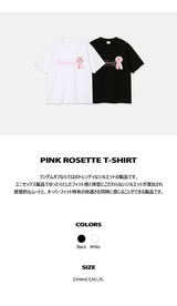 PINK ROSETTE T-SHIRT (2color)