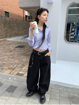CHAINPIECE BALLOON PANTS