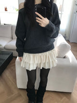 セントオフショルダーニットウェア(3 colors)
