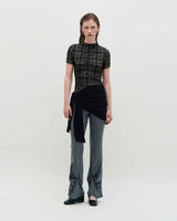 Sheer Layering Pants _ GREY