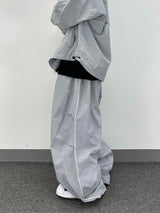 piping balloon track pants
