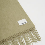 Wool Woven Scarf Solid_Olive