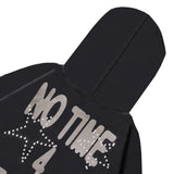 Boxy Hoodie Chambredelavain - No Regrets Dark Grey
