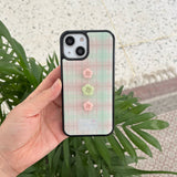 [MADE] Drawing Vintage Button Case - Baby Pink