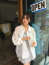Tempting see-through overfit shirt (2color)