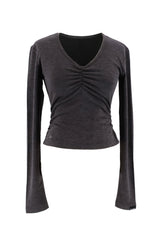 Ruched Shirring Tee