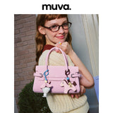 muva. New Genuine‑Leather Ding‑Ding Bag, Shoulder Cross‑body Hand‑held Viral Mini Tote, Premium‑Feel Daily Purse, New Arrival Mar 28