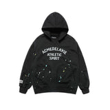 25FW PAINT EFFECT HOODIE BLACK