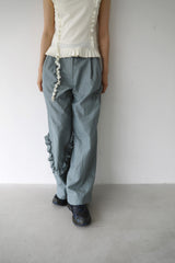 ナイロンラッフルパンツ (GREY)