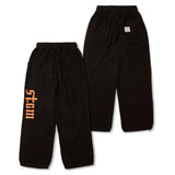 STGM Logo Super Wide Jogger Pants Black / White Melange