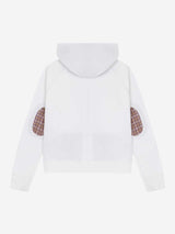 1/2 ポケットパッチワークフーディジップアップ (WHITE)