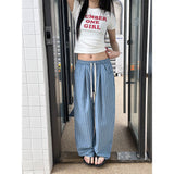 [Unisex] リネンストライプバンドパンツ(2color)