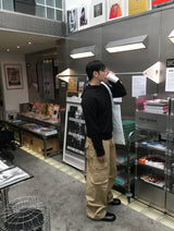No.1579 DニットフードTシャツ (3color)