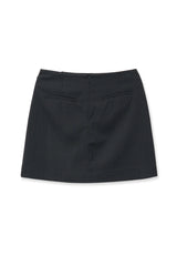 zip skirt (navy)