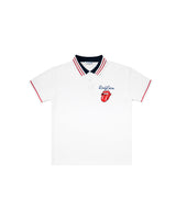 DC x The Rolling Stones Embroidery Logo Polo White