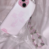 pink soda strap - heart